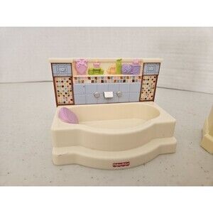 Fisher Price Loving Family Dollhouse Bathtub Replacement Bathroom 2008